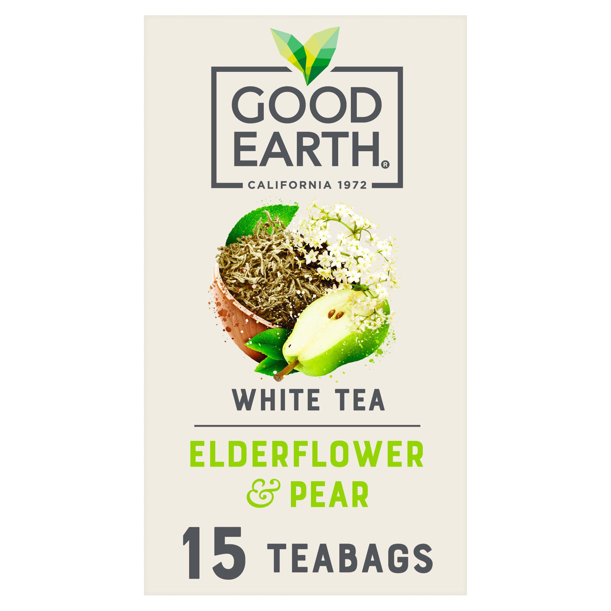 Good Earth Elderflower & Pear Biodegradable Teabags x15 GOODS Sainsburys   