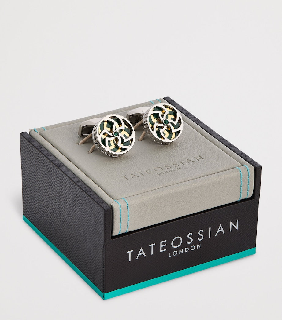 Tateossian Trinity cufflinks, UK version