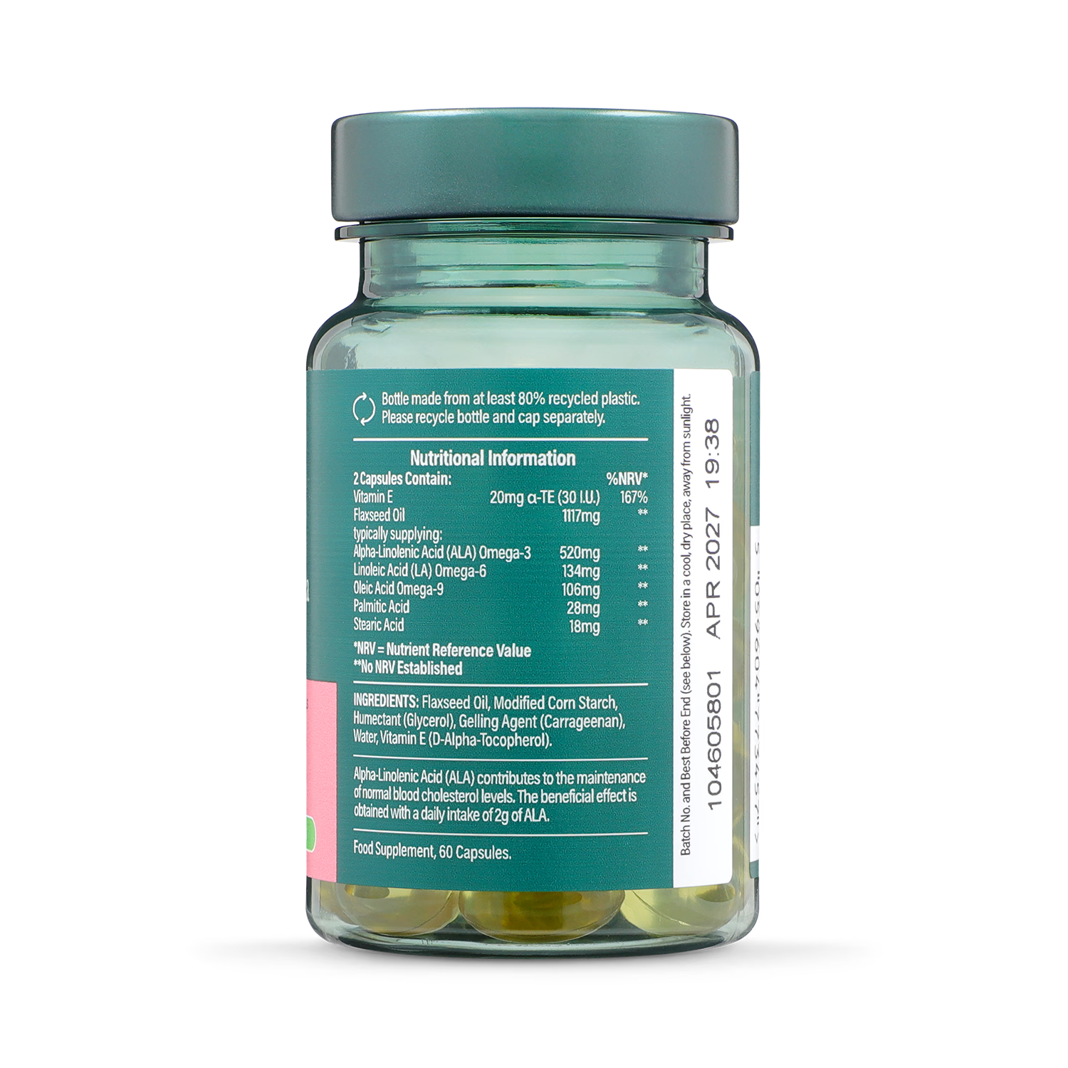 Holland & Barrett Flaxseed Oil Triple Omega 3-6-9 60 Capsules, UK version