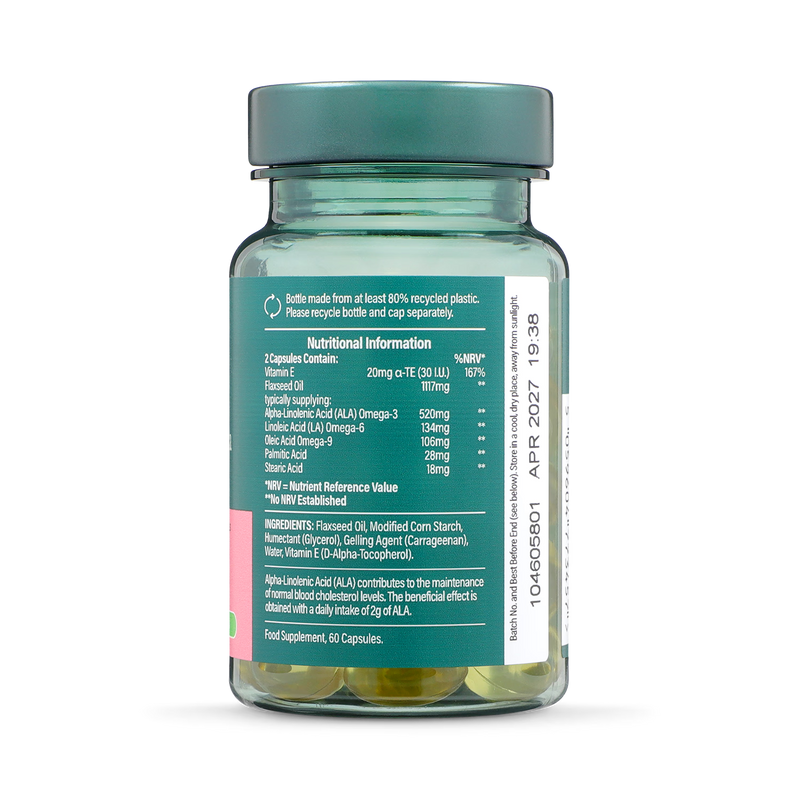 Holland & Barrett Flaxseed Oil Triple Omega 3-6-9 60 Capsules, UK version