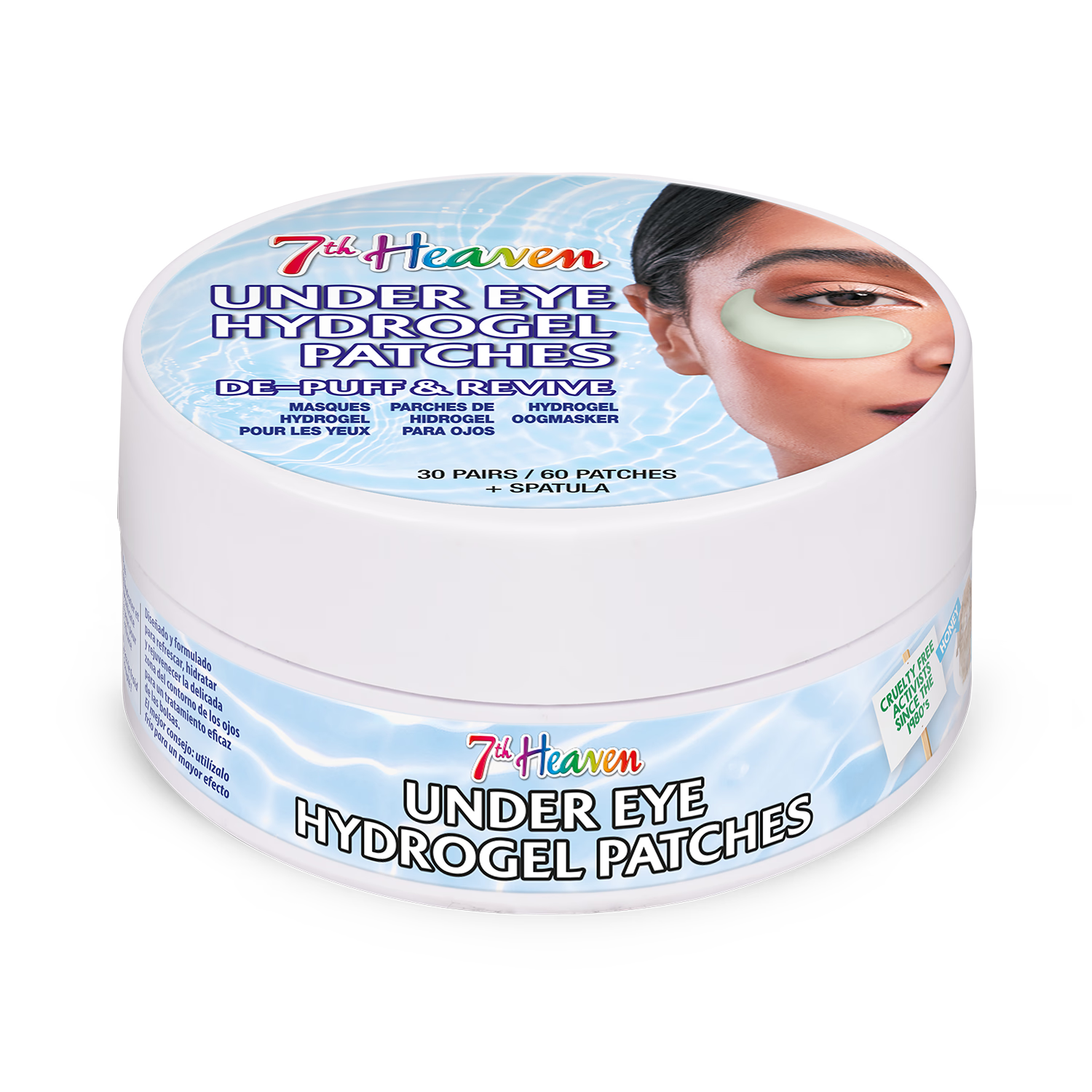 7th Heaven Hydrogel under eye patches 30 pairs jar (British brand)