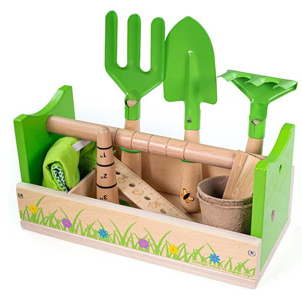 Bigjigs Toys Gardening Caddy and Tools GOODS Superdrug   