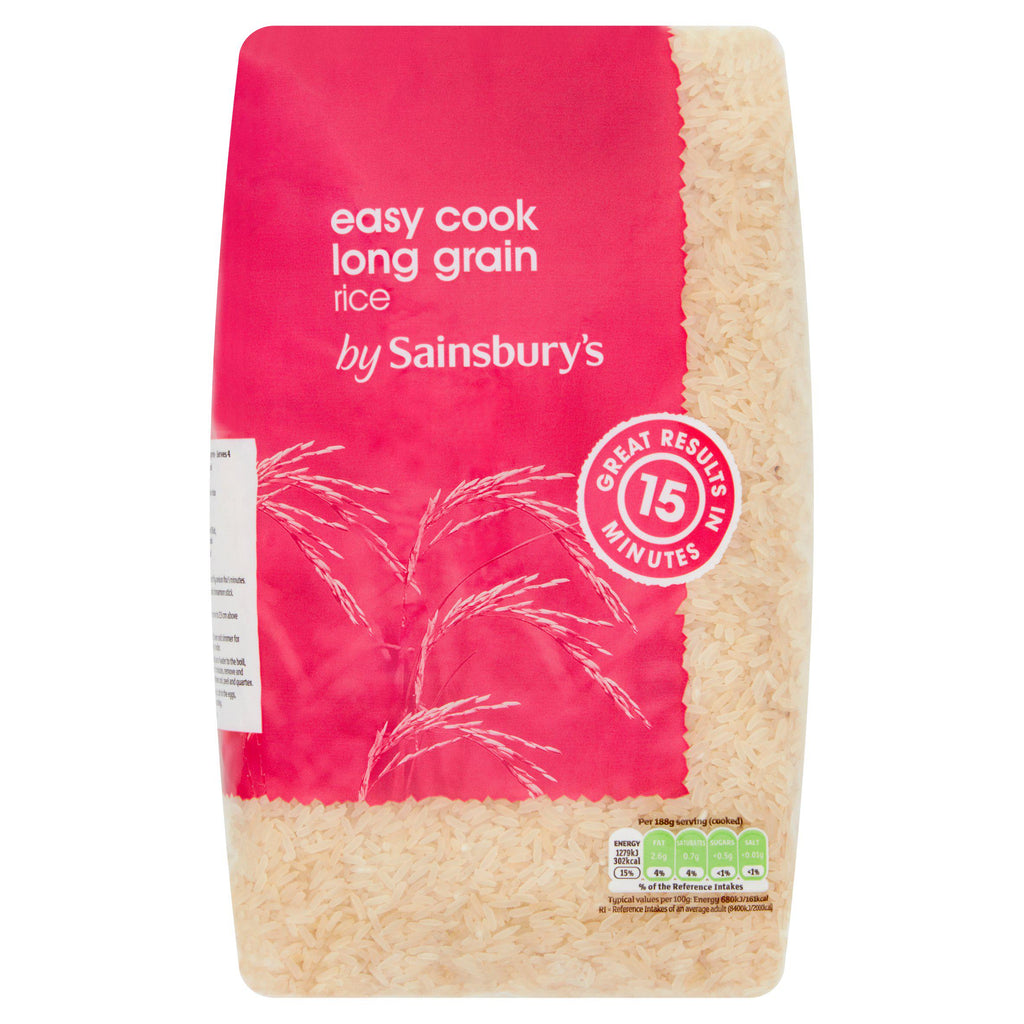 Sainsbury's Easy Cook Long Grain White Rice 2kg