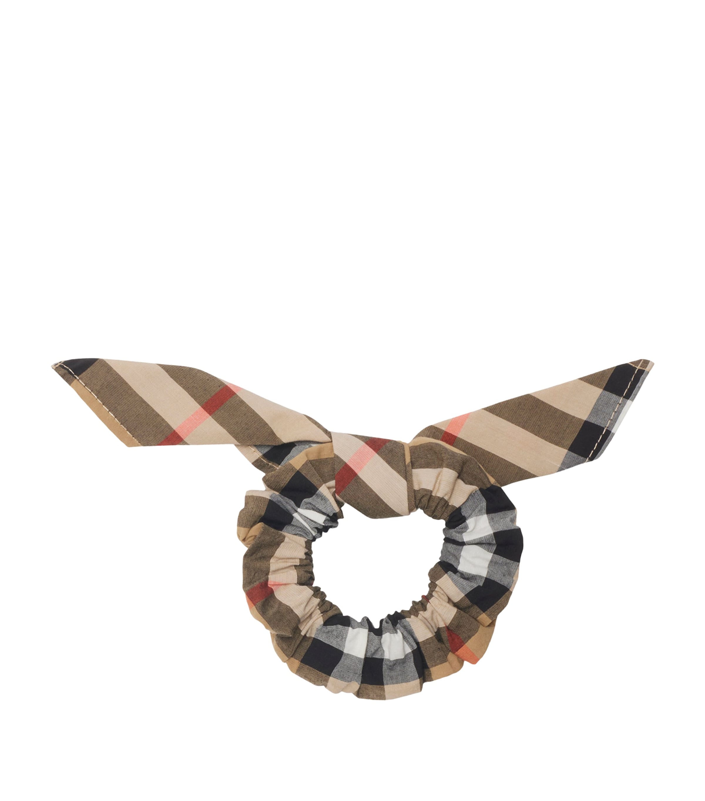 Burberry Kids Cotton Check Scrunchie - British product