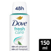 Dove Women Antiperspirant Deodorant Fresh 150ml - British product