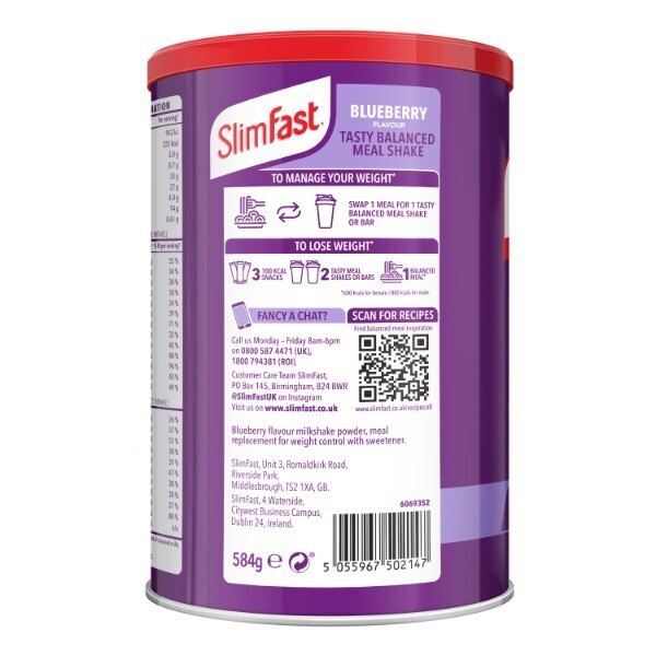 Slimfast Powder Blueberry 584G GOODS Superdrug   