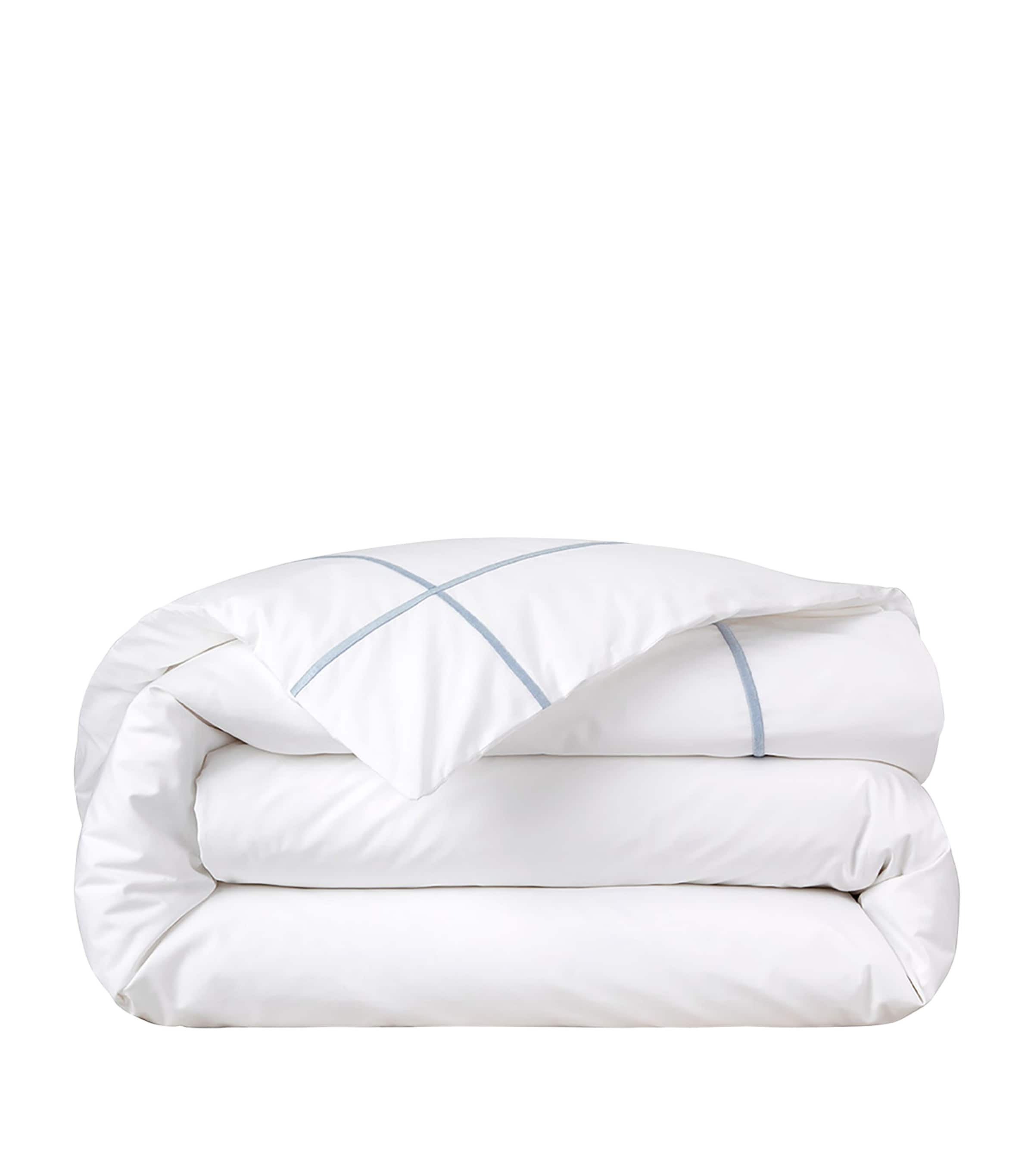 Yves Delorme Pima Cotton Athena Celeste King Duvet Cover 240cm x 220cm (British brand)