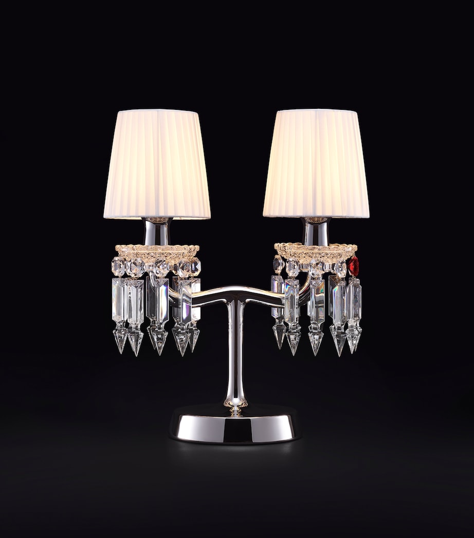 Baccarat Zénith Nomade chrome table lamp 37cm (British brand)