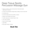 Bodi-Tek deep tissue sports massage gun 20 speeds (British brand)