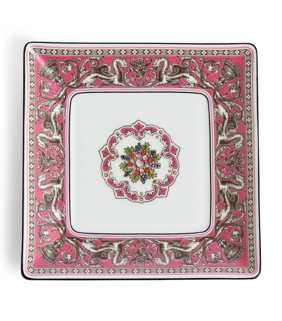 Wedgwood Florentine Fuchsia square tray 14cm (British brand)