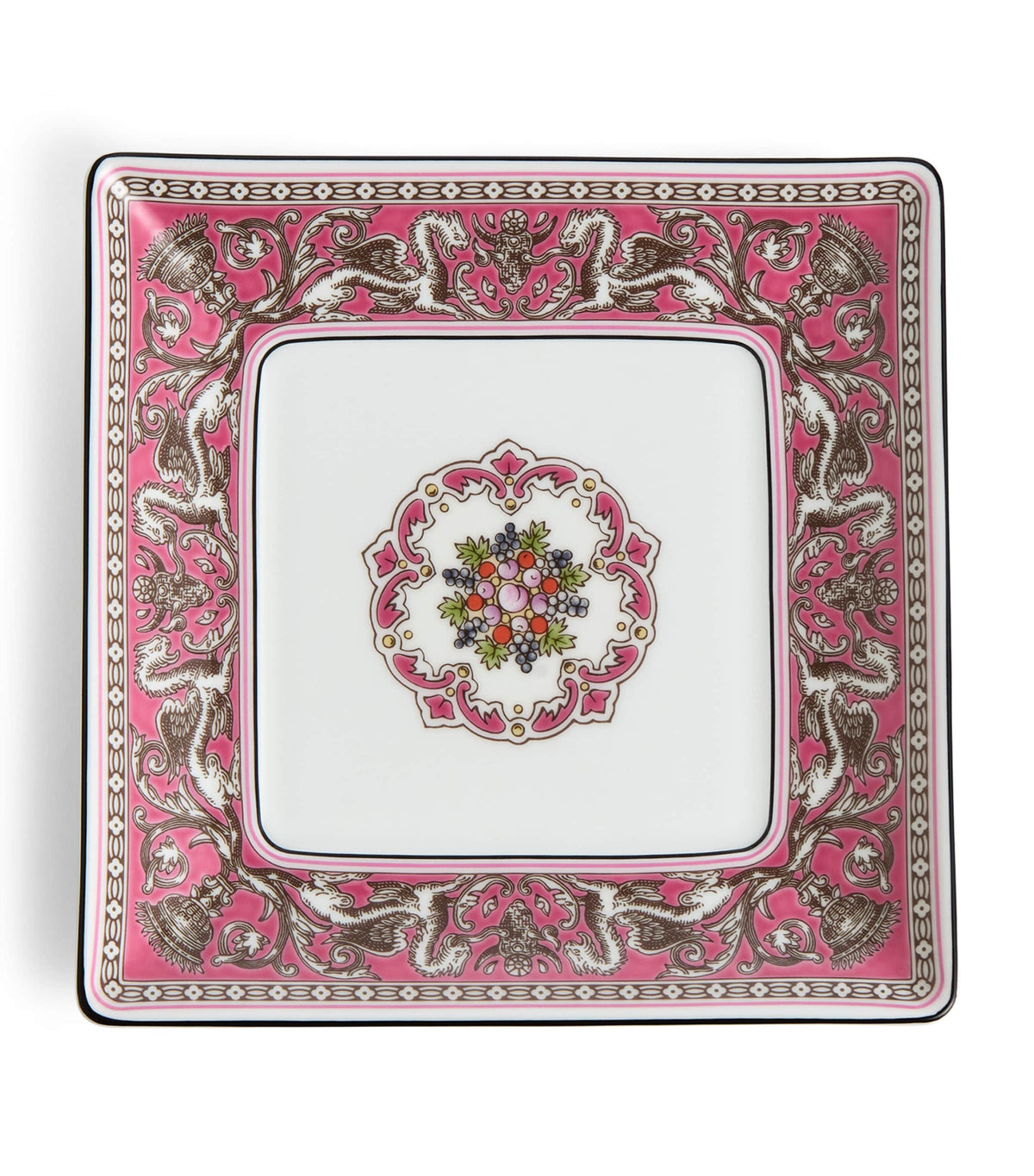 Wedgwood Florentine Fuchsia square tray 14cm (British brand)