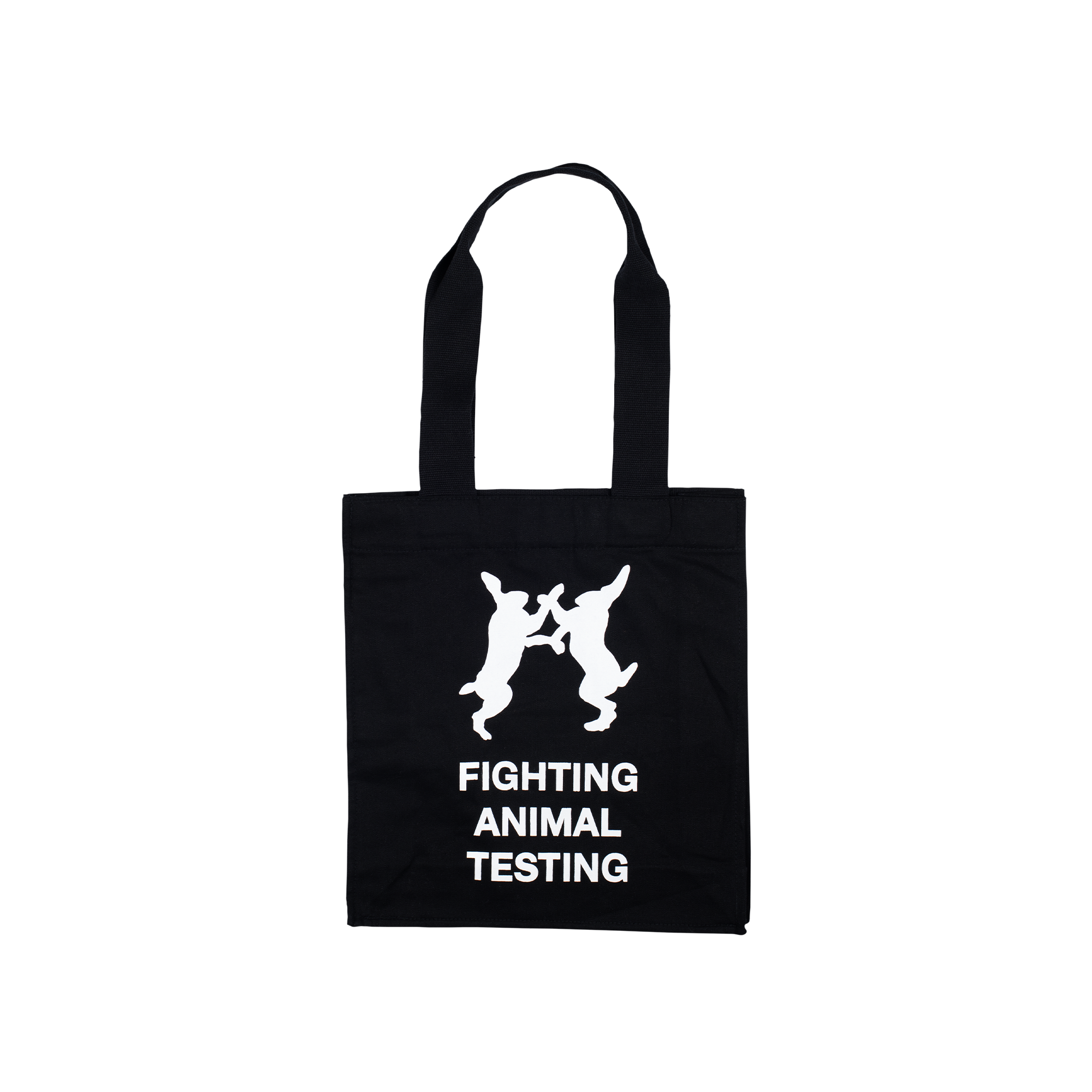 re-wrap Fighting Animal Testing tote bag organic cotton (British brand)