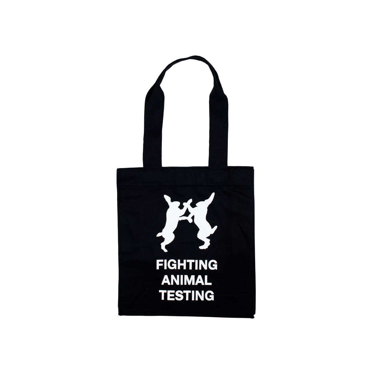 re-wrap Fighting Animal Testing tote bag organic cotton (British brand)