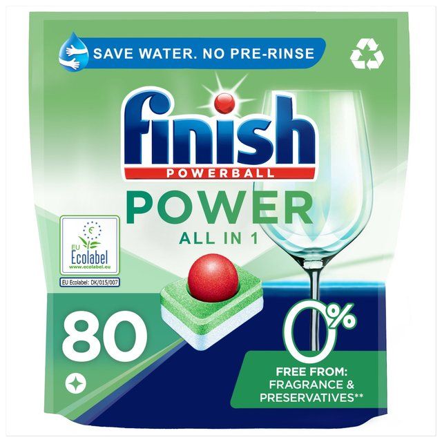 Finish 0% All in One Max Recyclable Dishwasher Tablets