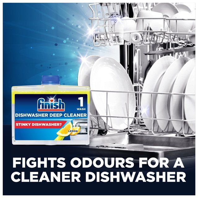 Finish Dishwasher Machine Cleaner Lemon Scent   2 x 250ml