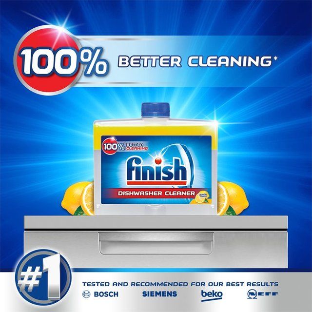 Finish Dishwasher Machine Cleaner Lemon Scent    250ml