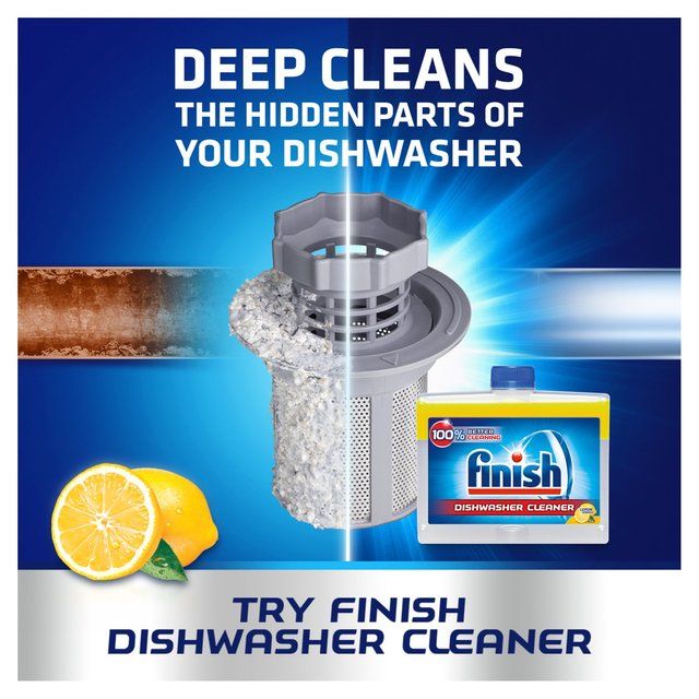 Finish Dishwasher Machine Cleaner Lemon Scent    250ml