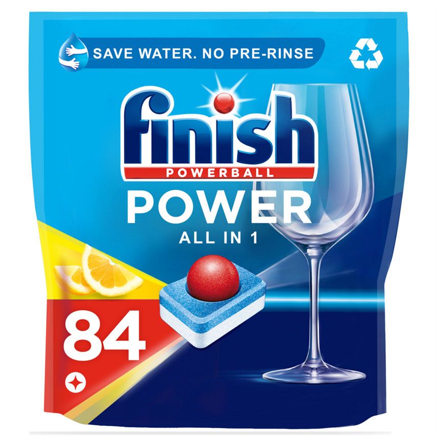 Finish Powerball All in 1 Sparkle Dishwasher Tablets, Lemon Scent (30)