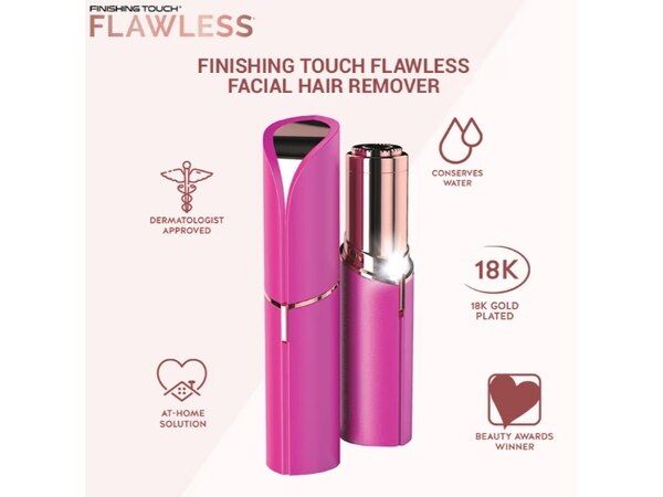 Finishing Touch Flawless Face Trimmer Pink Crystal