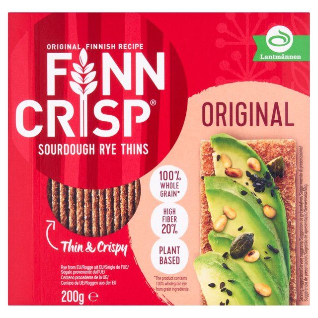 Finn Crisp Harvest Slims Rye Crispbread   200g