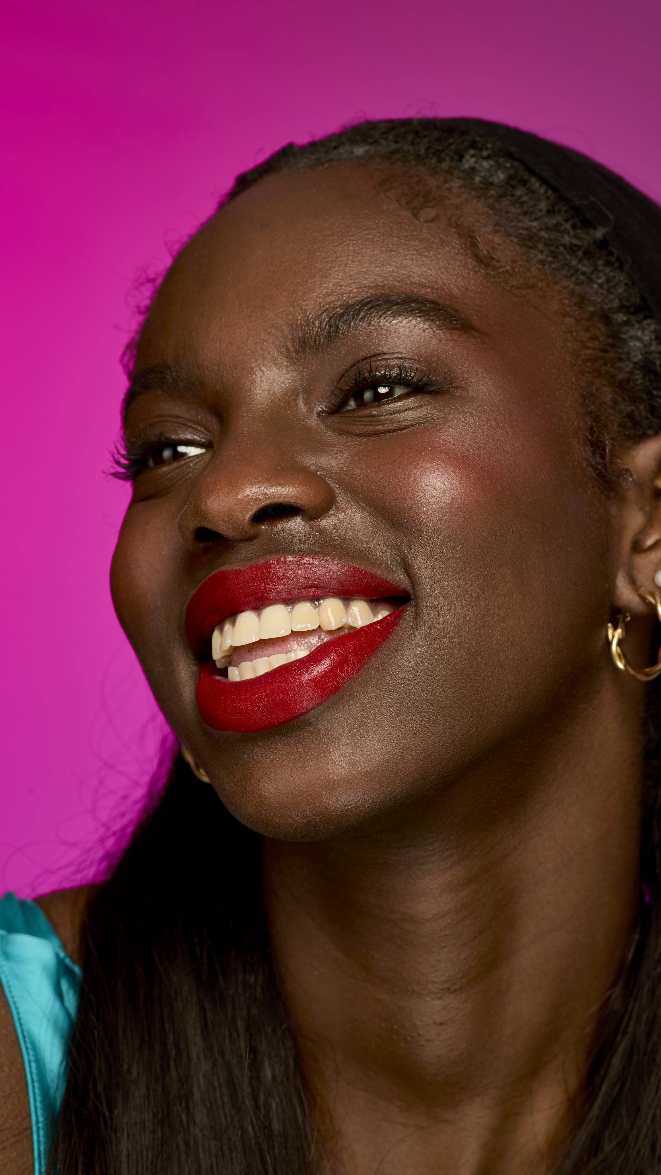 Lush Firecracker lipstick red shade with dewy finish, imported from the UK