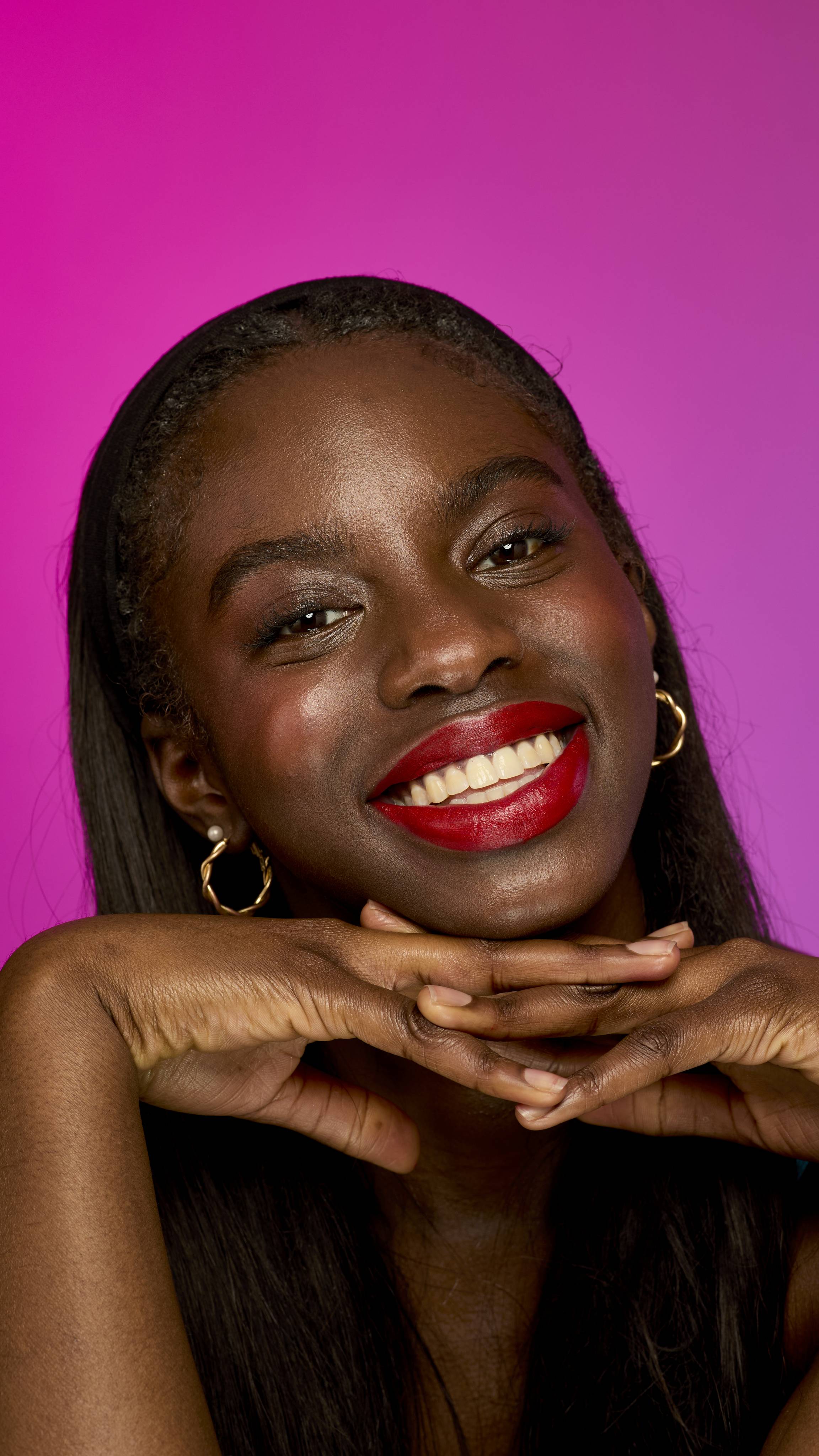 Lush Firecracker lipstick red shade with dewy finish, imported from the UK