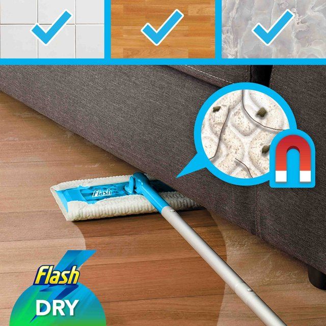 Flash Speed Mop Dry Cloth Refill - Dust Magnet   20 per pack