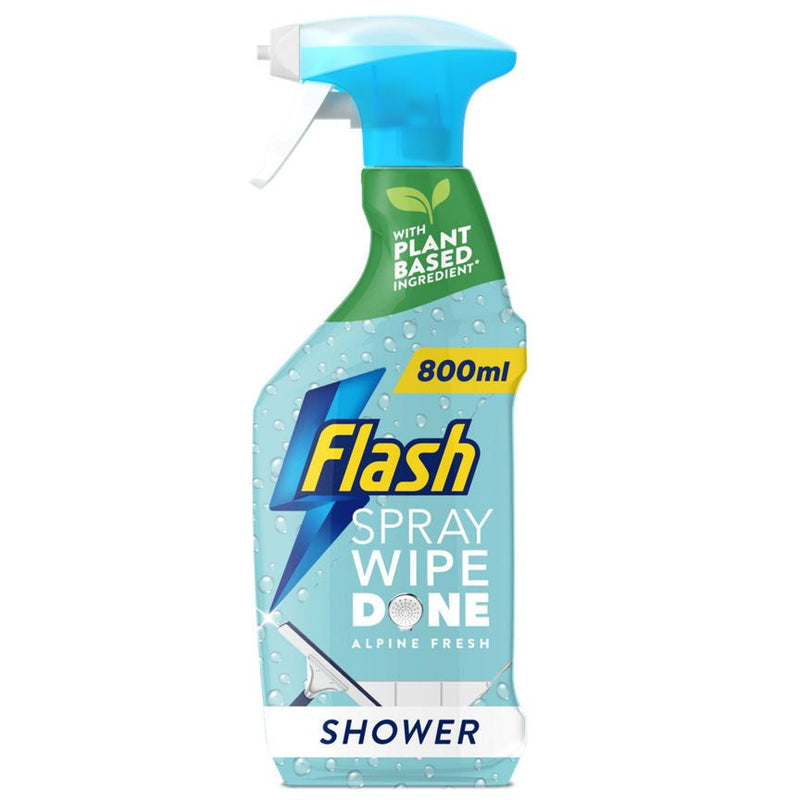 Flash Spray Wipe Done Shower Multi Purpose Cleaning Spray Alpine