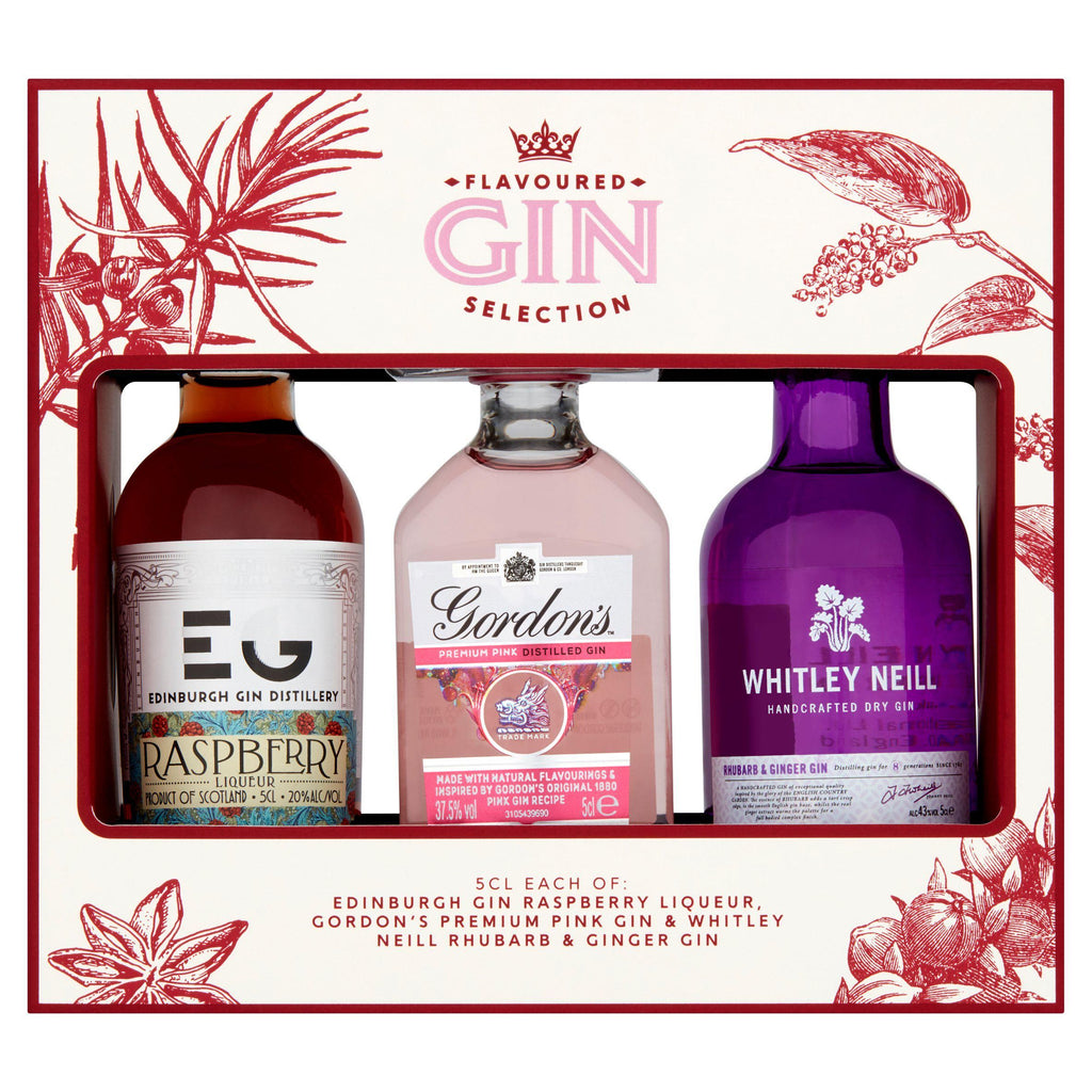 Flavoured Gin Selection Gift Set 3x50ml