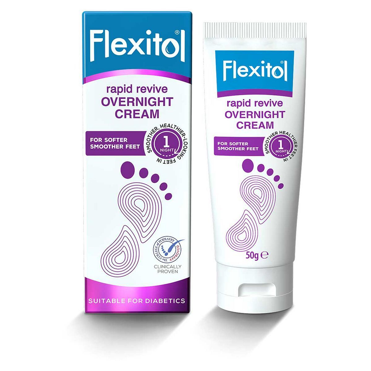 Flexitol Rapid Revive Overnight Cream 50g