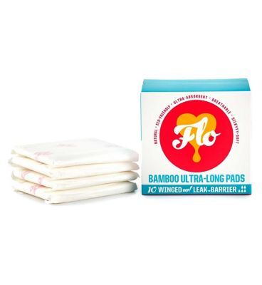 FLO Bamboo Ultra-Long Pads (10 pads)