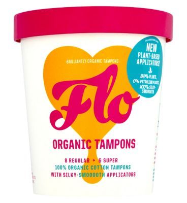 Flo Organic Eco-applicator Tampons Regular &amp;amp; Super 14pk