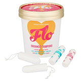 FLO Organic Non-Applicator Tampons Regular + Super Combo Pack   16 per pack