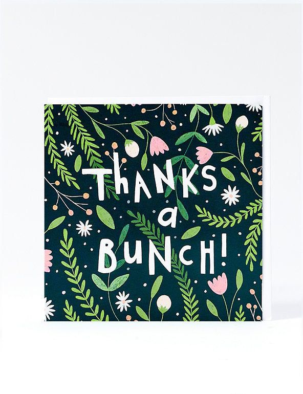 Floral Thank You Card