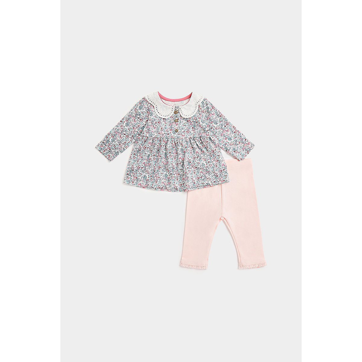 Floral Top and Leggings Set