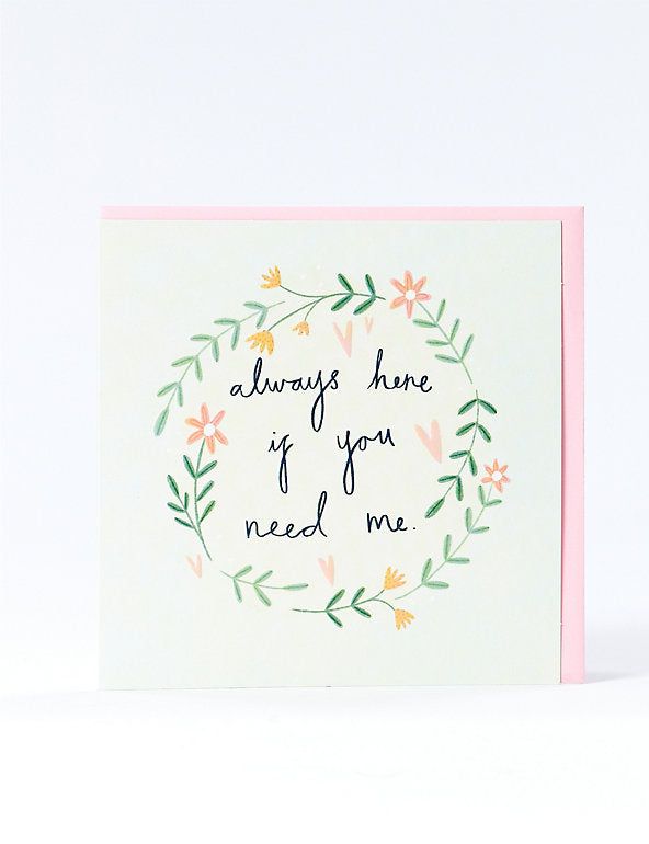 Floral Wreath Sympathy Card