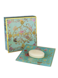 Ortigia Sicilia Florio glass plate and soap set - British product