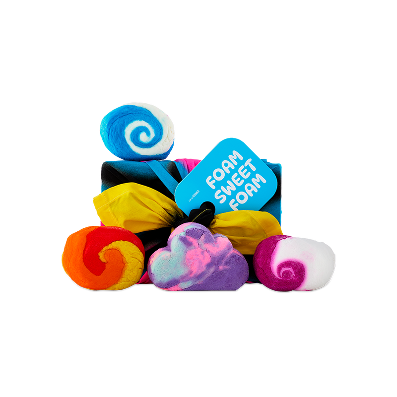 LUSH Foam Sweet Foam gift with mini bubble bars (British brand)