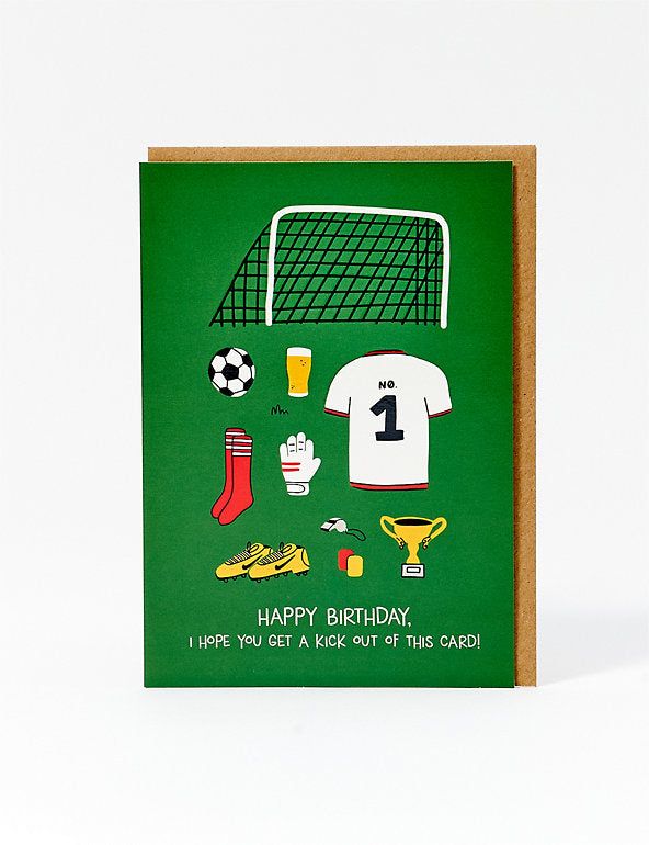 Football Themed Birthday Card