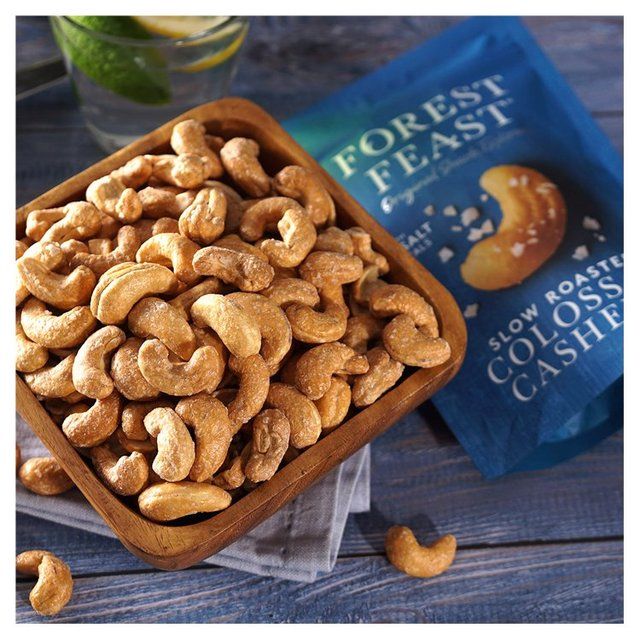 Forest Feast Slow Roast Sea Salt Colossal Cashews   120g