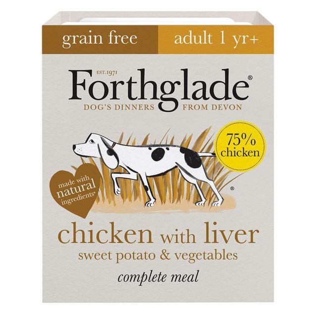 Forthglade Adult Grain Free Chicken Liver and Veg Wet Dog Food   395g