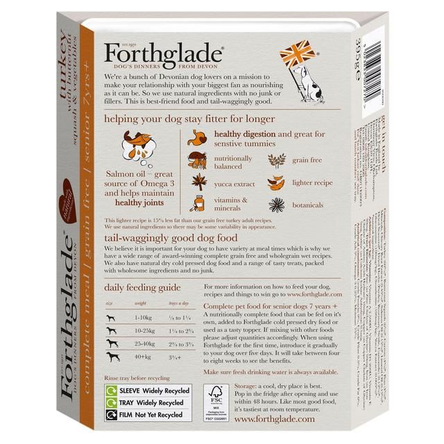 Forthglade Complete Senior Grain Free Turkey with Butternut Squash &amp;amp; Veg   395g