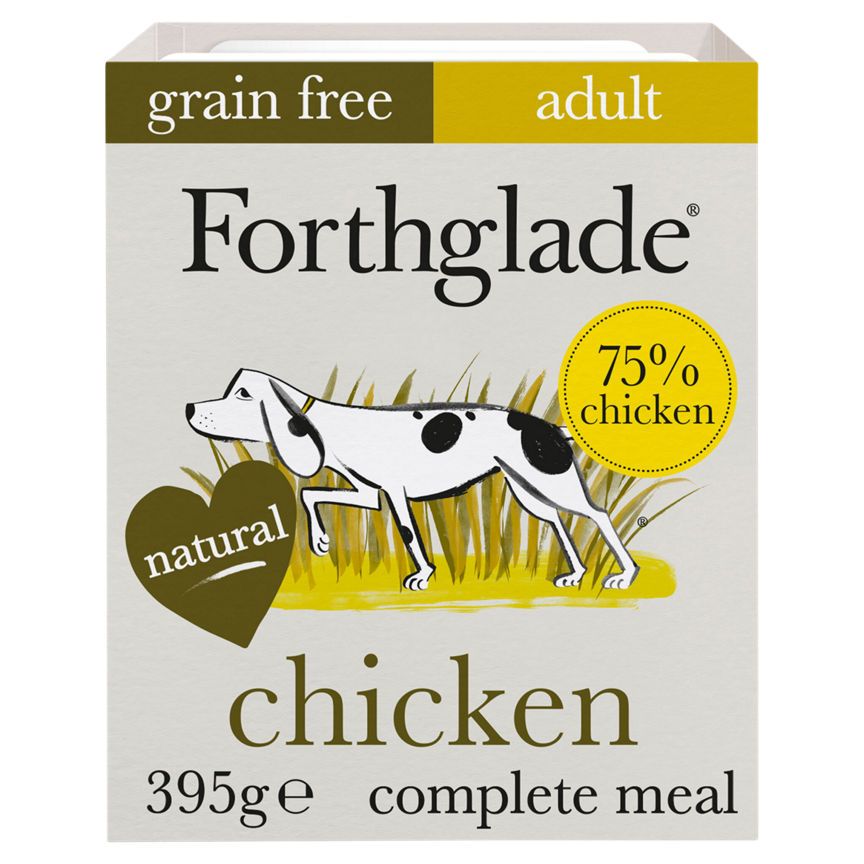 Forthglade Grain Free Chicken &amp;amp; Vegetables Complete Adult Dog Food Tray