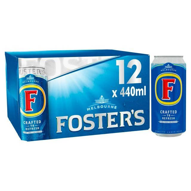 Foster's Lager Beer Can 12x440ml