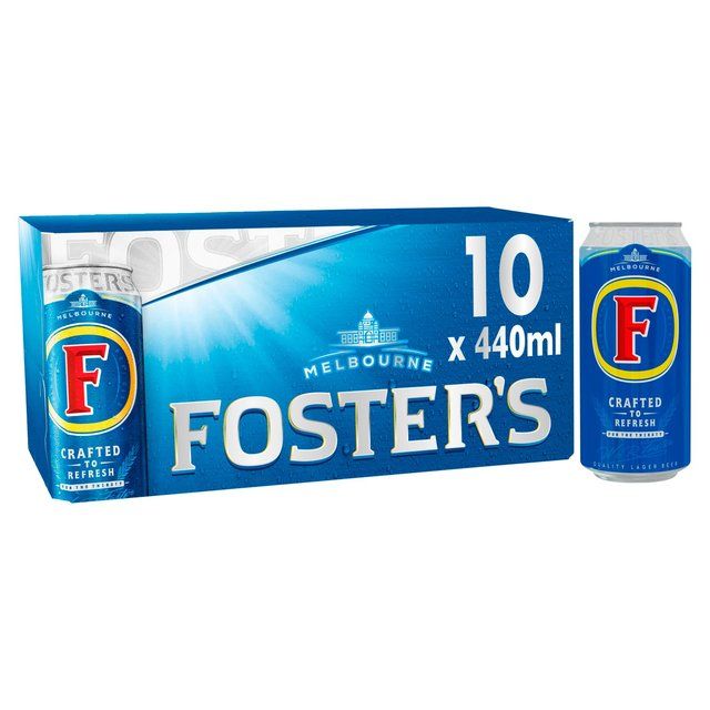 Foster's Lager Beer Cans   10 x 440ml