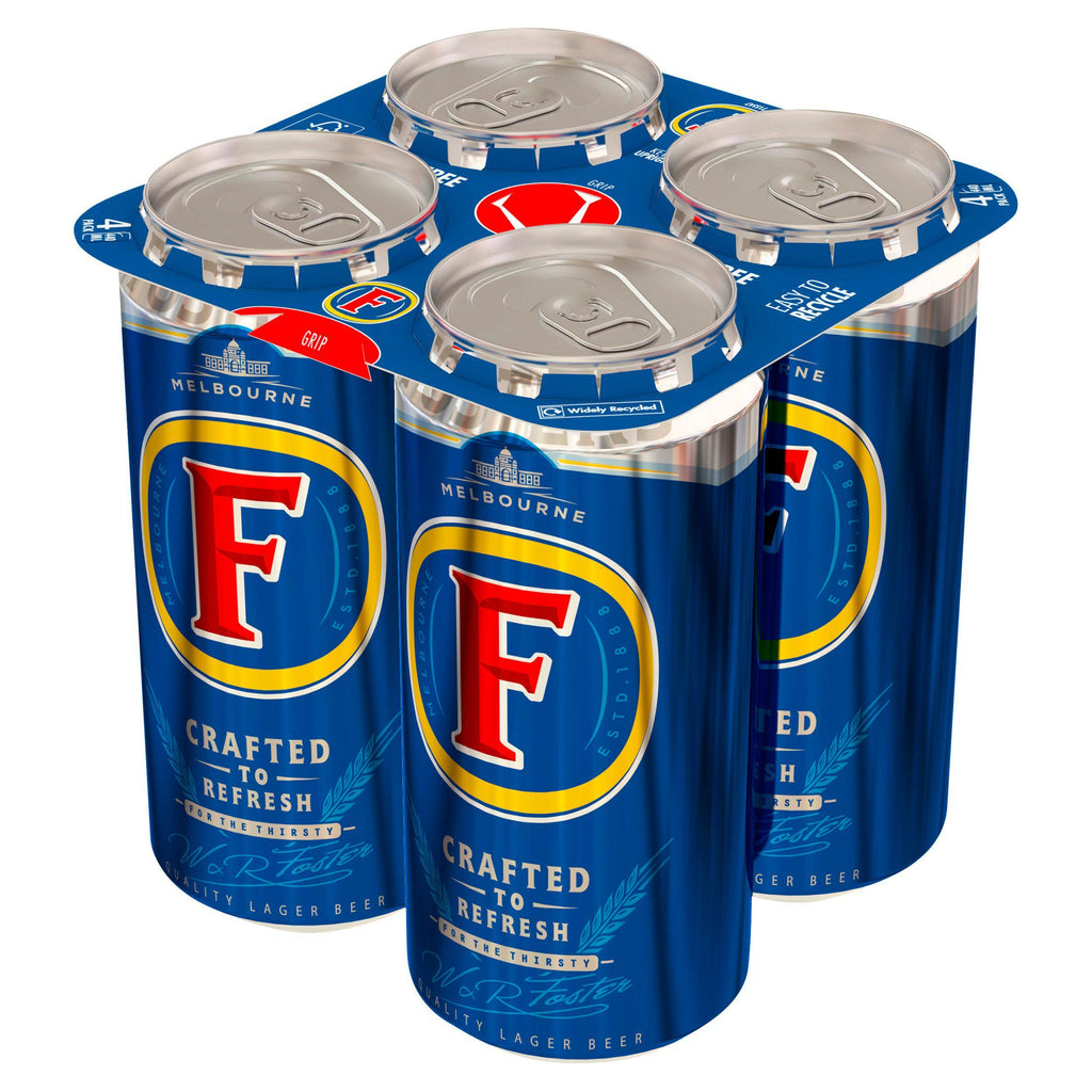 Foster's Lager Beer Cans 4 x 440ml