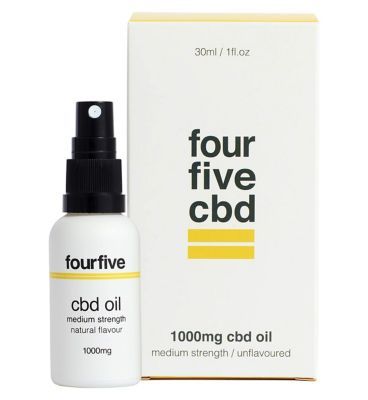 Fourfivecbd 1000mg CBD Oil Medium Strength / Unflavoured 30ml