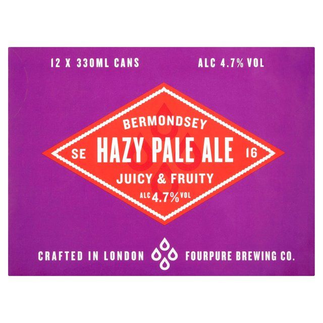 Fourpure Hazy Pale Ale 4.7%   12 x 330ml