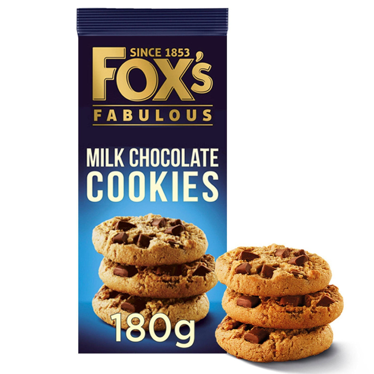 Fox&amp;rsquo;s Biscuits Fabulous Milk Chocolate Cookies 180g