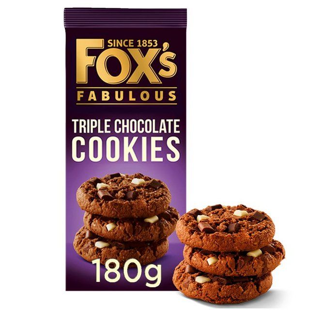 Fox's  Biscuits Triple Chocolate Chunkie Cookie   180g